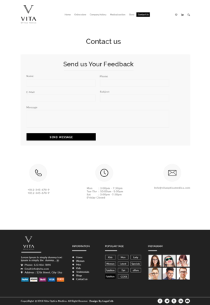 Web-Design von bdesigner9 für VITA - optical  | Design: #19166319
