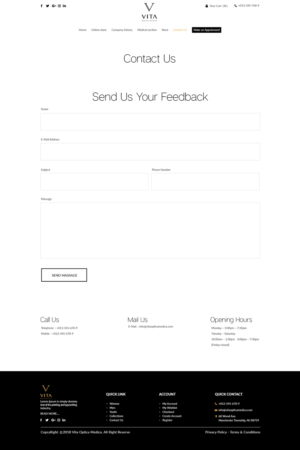 Web-Design von bdesigner9 für VITA - optical  | Design: #19285815