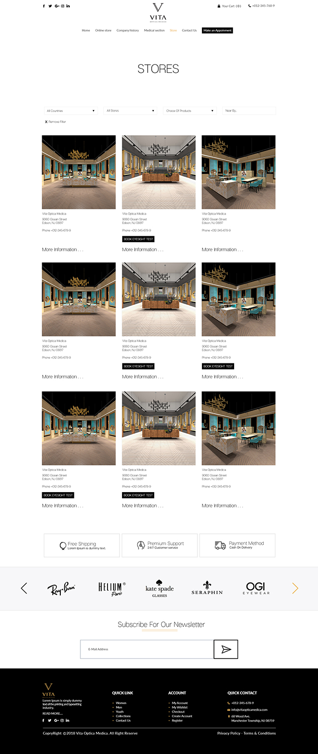 Web-Design von bdesigner9 für VITA - optical  | Design #19285901