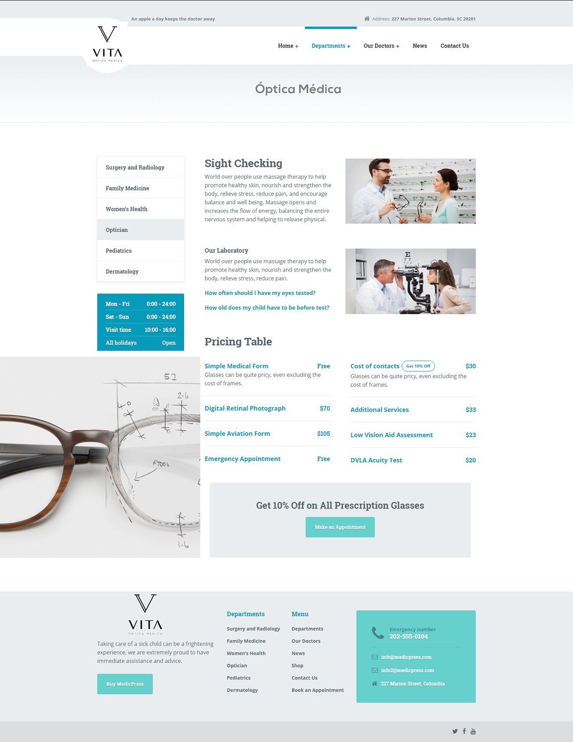 Web-Design von Grebowiec Peter für VITA - optical  | Design #19040995