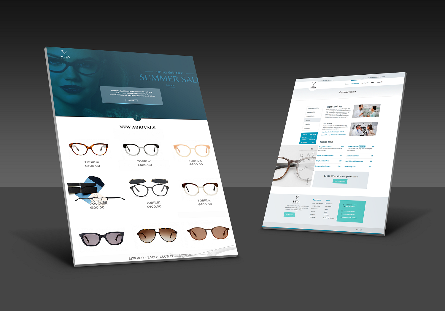 Web Design by Grebowiec Peter for VITA - optical  | Design #19040996