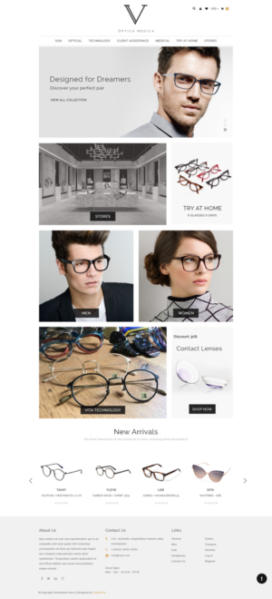 Diseño Web por Da Miracle para VITA - optical  | Diseño #19063755
