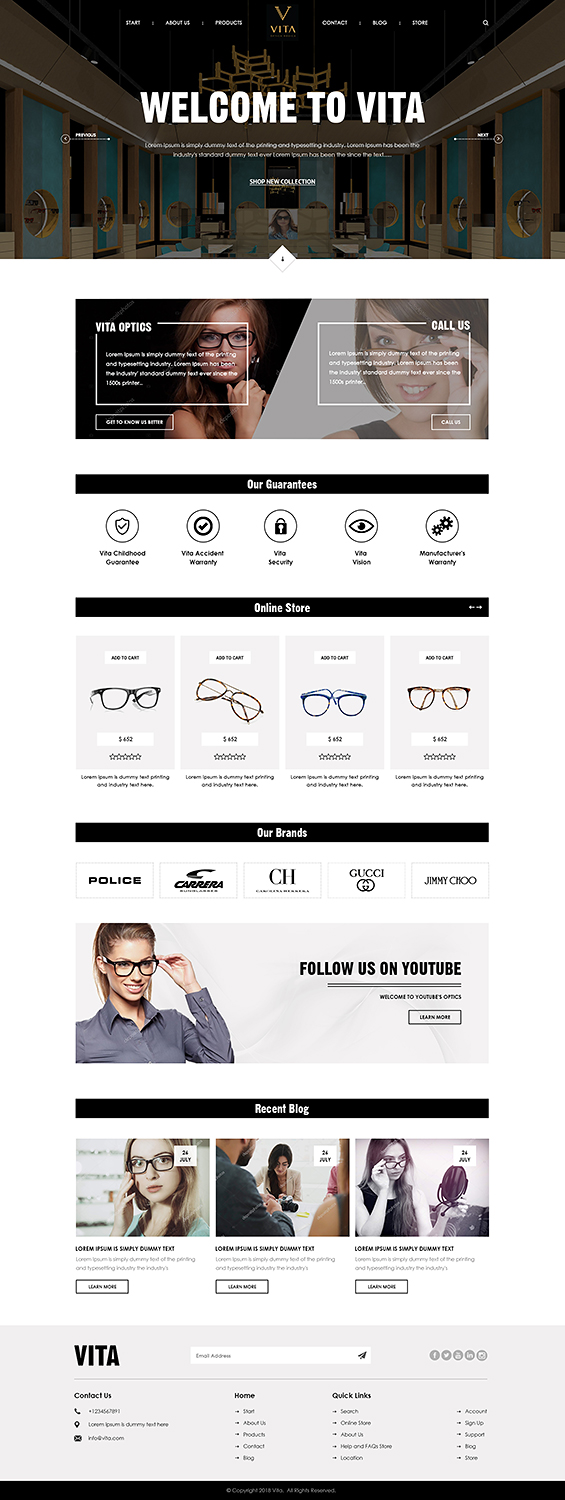 Web-Design von PiXthemes für VITA - optical  | Design #19022988