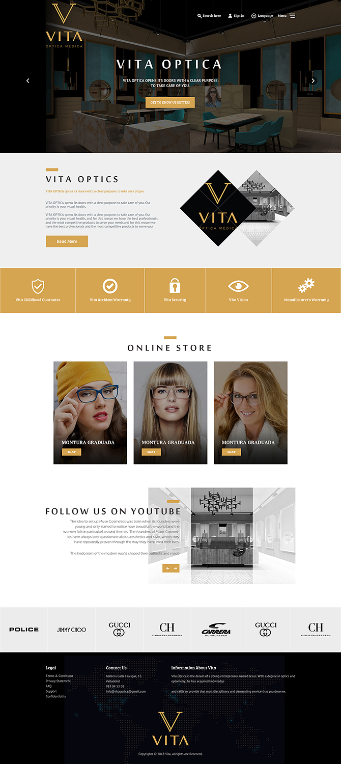 Web-Design von PiXthemes für VITA - optical  | Design #19023074