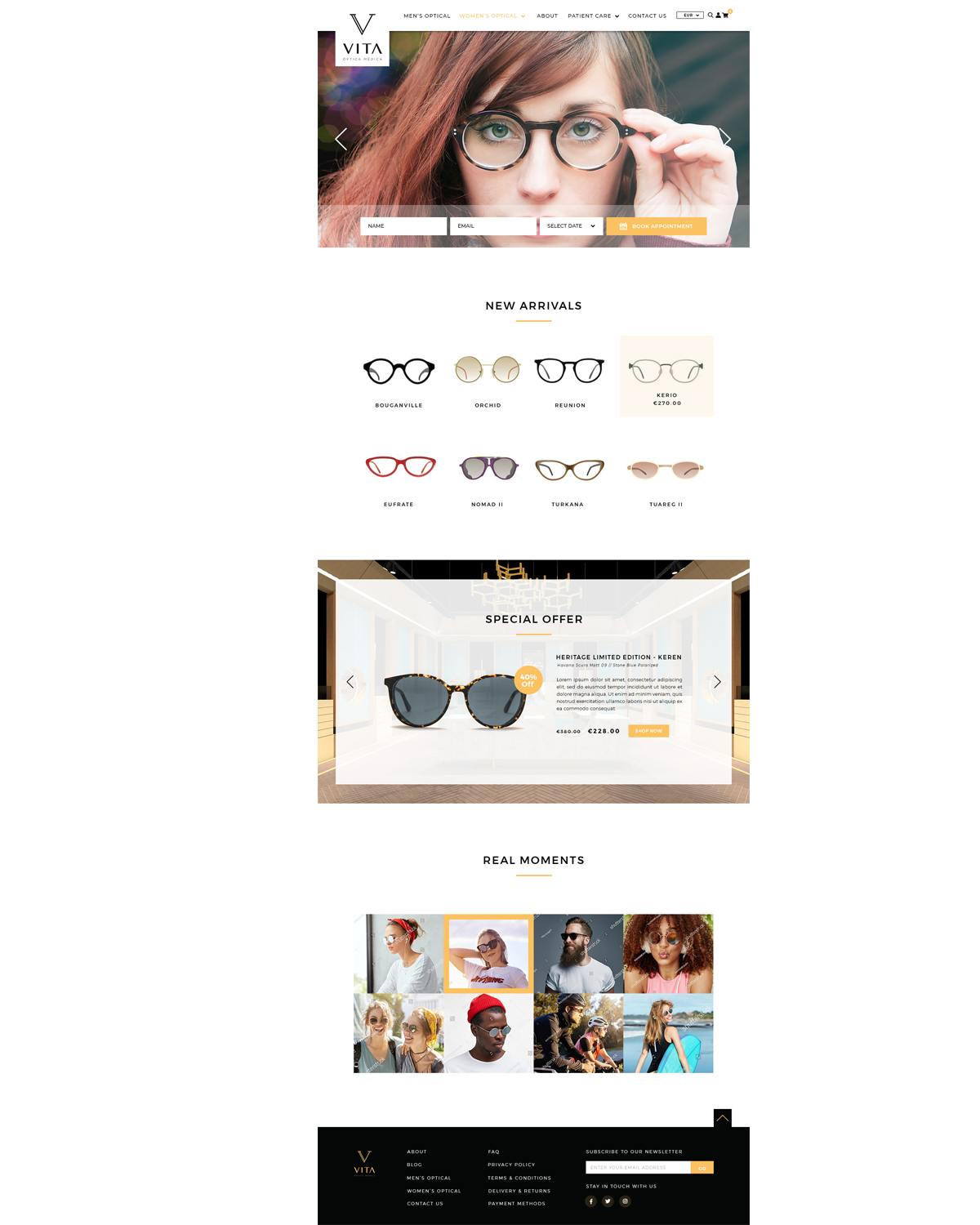 Web Design by rrhhaaiinnee for VITA - optical  | Design #19048156