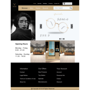 Diseño Web por veeBC para VITA - optical  | Diseño #19019871