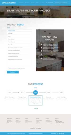 Web Design by AVROM for Twelve Stones Building Company | Design: #19028091