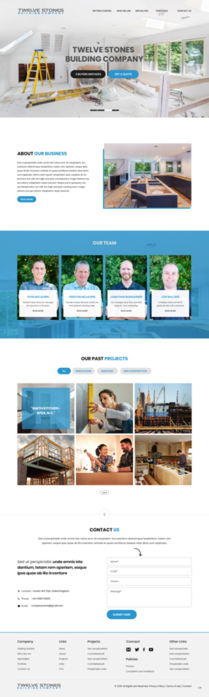 Web Design by pb for Twelve Stones Building Company | Design: #18953712
