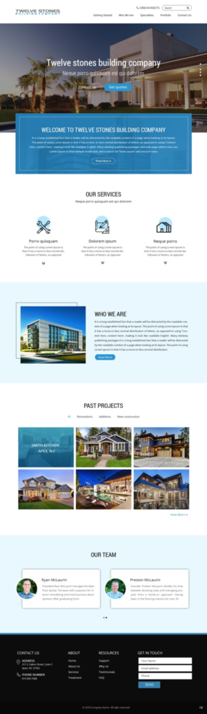 Web Design by pb for Twelve Stones Building Company | Design: #18953713