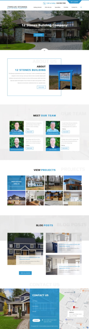 Web Design by pb for Twelve Stones Building Company | Design: #18953716