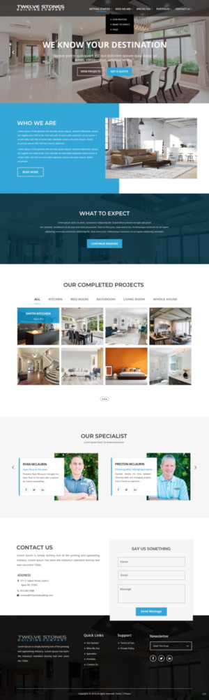 Web Design by pb for Twelve Stones Building Company | Design: #18953721
