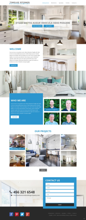 Web Design by pb for Twelve Stones Building Company | Design: #18953731