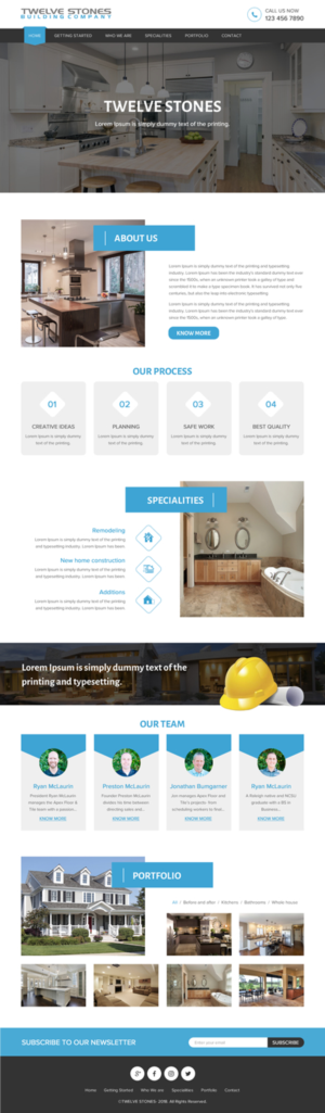 Web Design by rightway for Twelve Stones Building Company | Design: #18953896