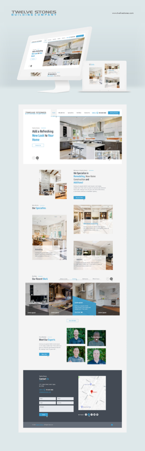 New company website for 12 Stones Building Company | Web Design by Ved Web Services