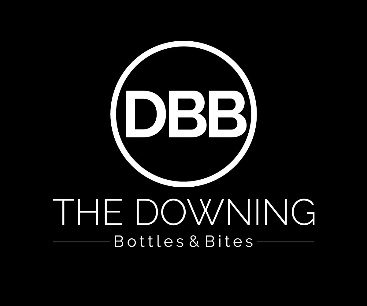 Personable, Colorful, Restaurant Logo Design for Downing's Bottle Shop