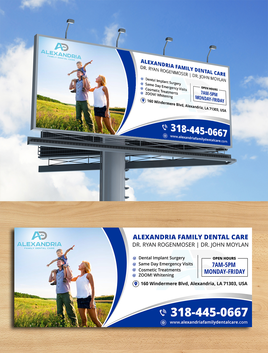 Diseño de Cartelera por ecorokerz para Alexandria Family Dental Care | Diseño #18944373