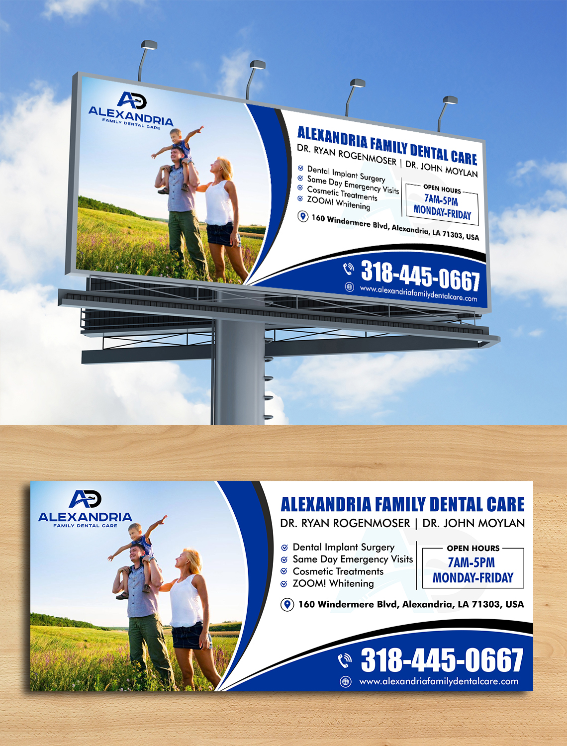 Diseño de Cartelera por ecorokerz para Alexandria Family Dental Care | Diseño #18944374