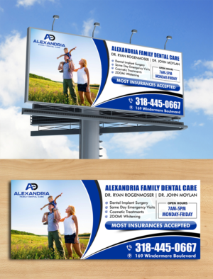 Billboard Design by ecorokerz for Alexandria Family Dental Care | Design: #18946189