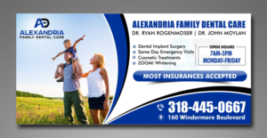 Billboard Design for Modern Family Dentistry | Billboard Design by ecorokerz