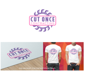 Logo-Design von Tt design für Cut Once Contracting | Design: #18938108