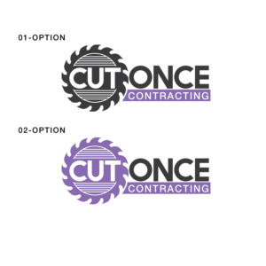 Logo Design by Black Stallions Impressive Solutions for Cut Once Contracting | Design #18965735