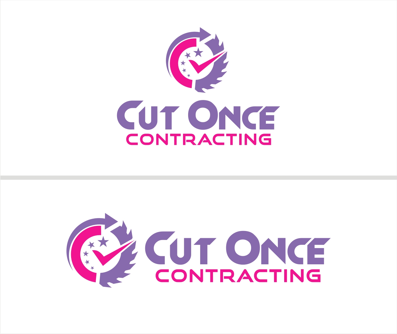 Logo-Design von Soul Light für Cut Once Contracting | Design #18940292
