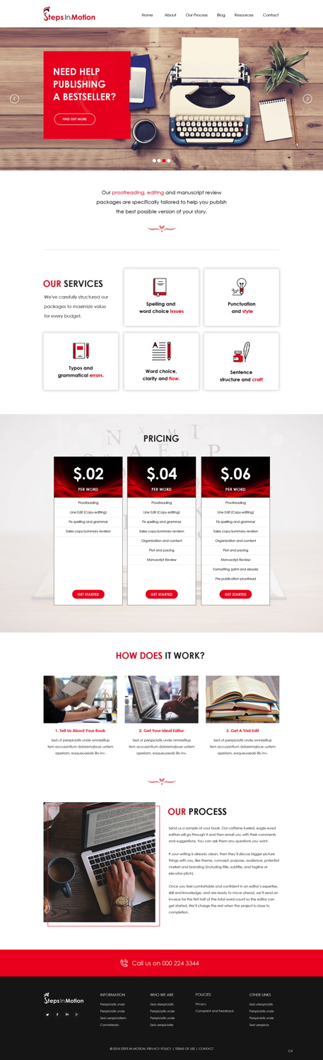 Diseño Web por pb para Steps In Motion | Diseño #18940194