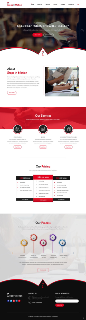 Web Design par pb pour Steps In Motion | Design : #18940196