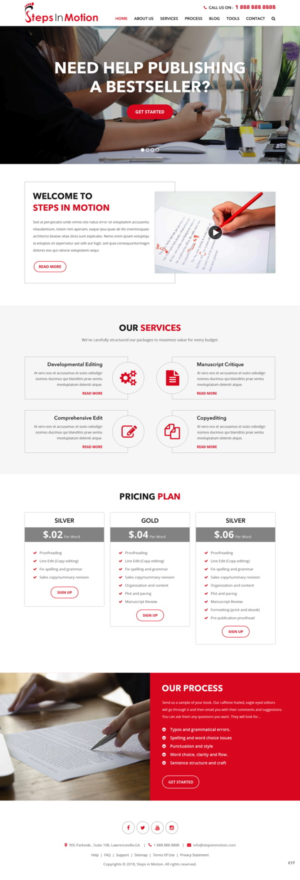 Web Design par pb pour Steps In Motion | Design : #18940200