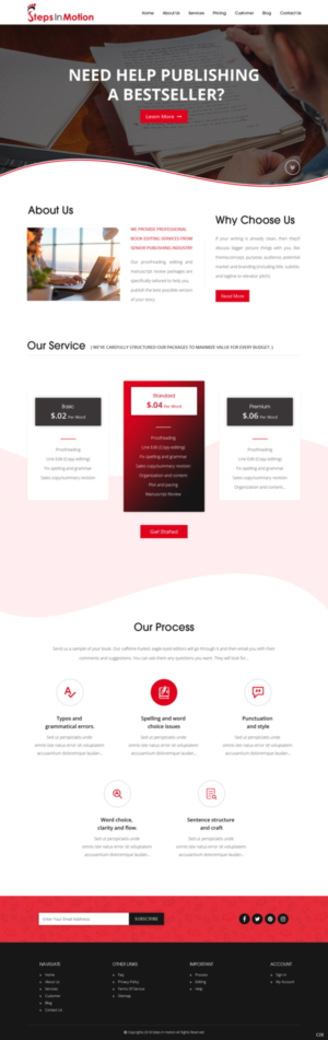 Web Design par pb pour Steps In Motion | Design : #18940201