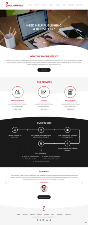 Web Design par pb pour Steps In Motion | Design : #18940206
