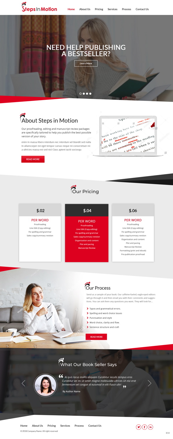 Diseño Web por pb para Steps In Motion | Diseño #18940207