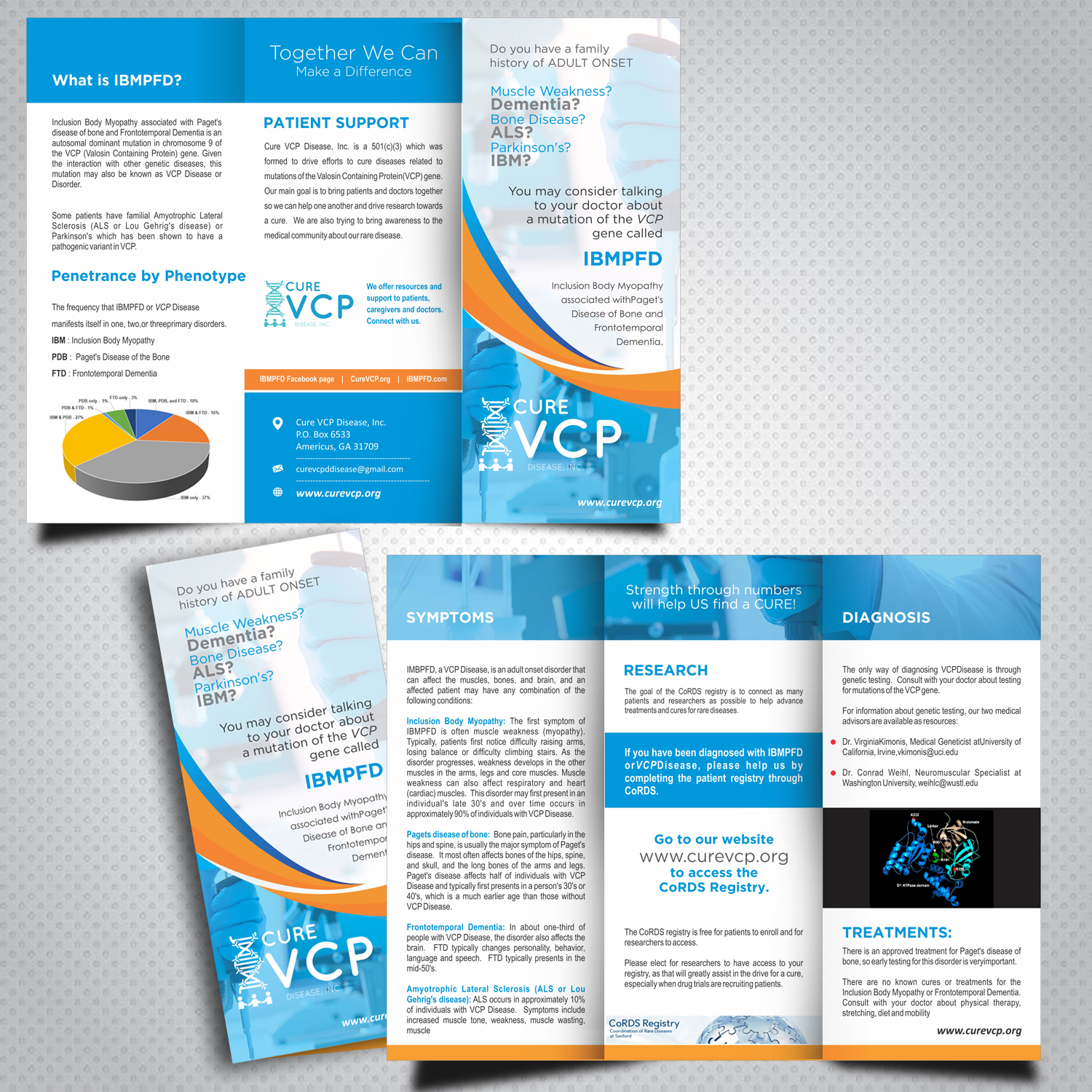 Diseño de Flyer por uk para Cure VCP Disease, Inc. | Diseño: #18939848