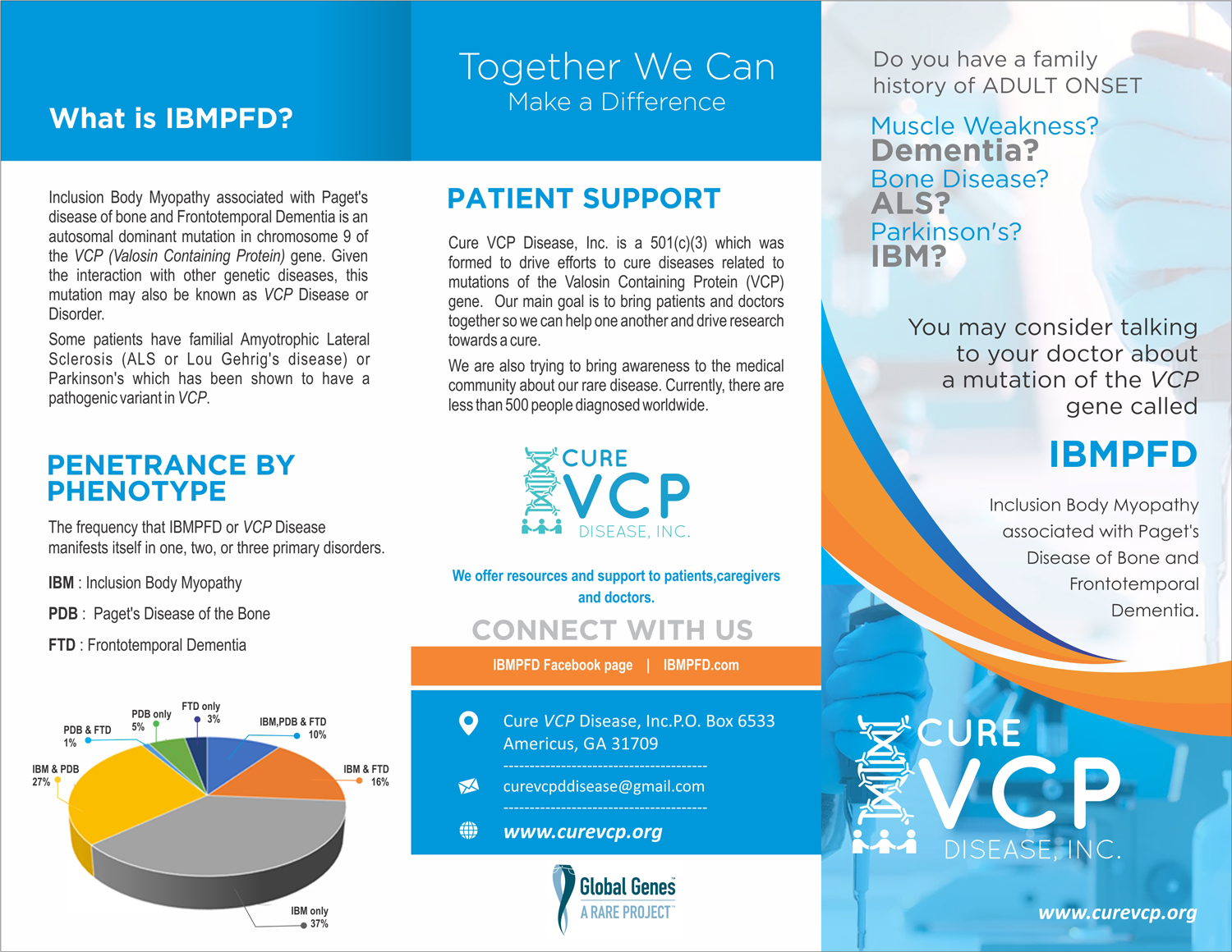 Flyer Design by uk for Cure VCP Disease, Inc. | Design #18967146