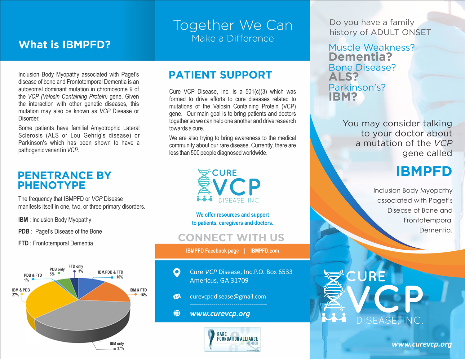 Flyer Design by uk for Cure VCP Disease, Inc. | Design #18973509