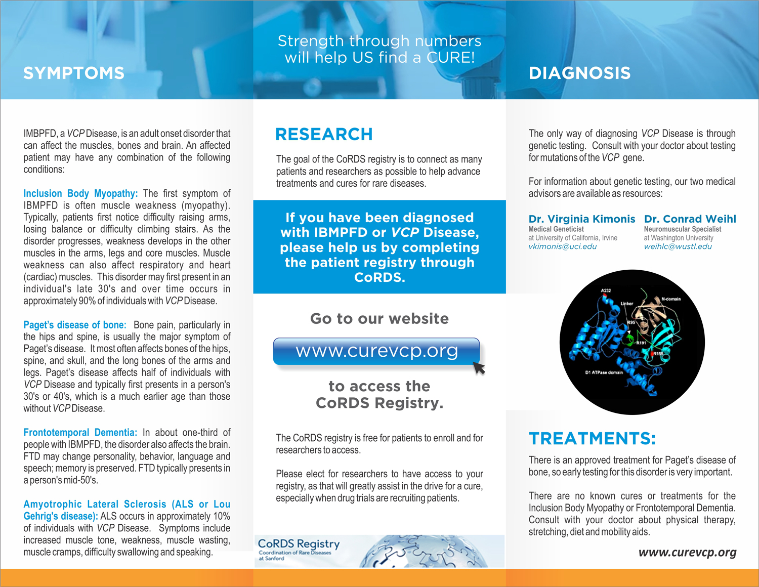 Flyer Design by uk for Cure VCP Disease, Inc. | Design #18973510