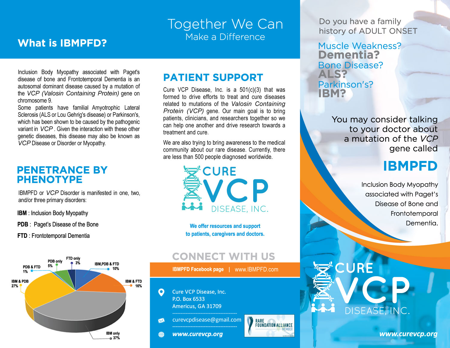 Flyer-Design von uk für Cure VCP Disease, Inc. | Design #19035481