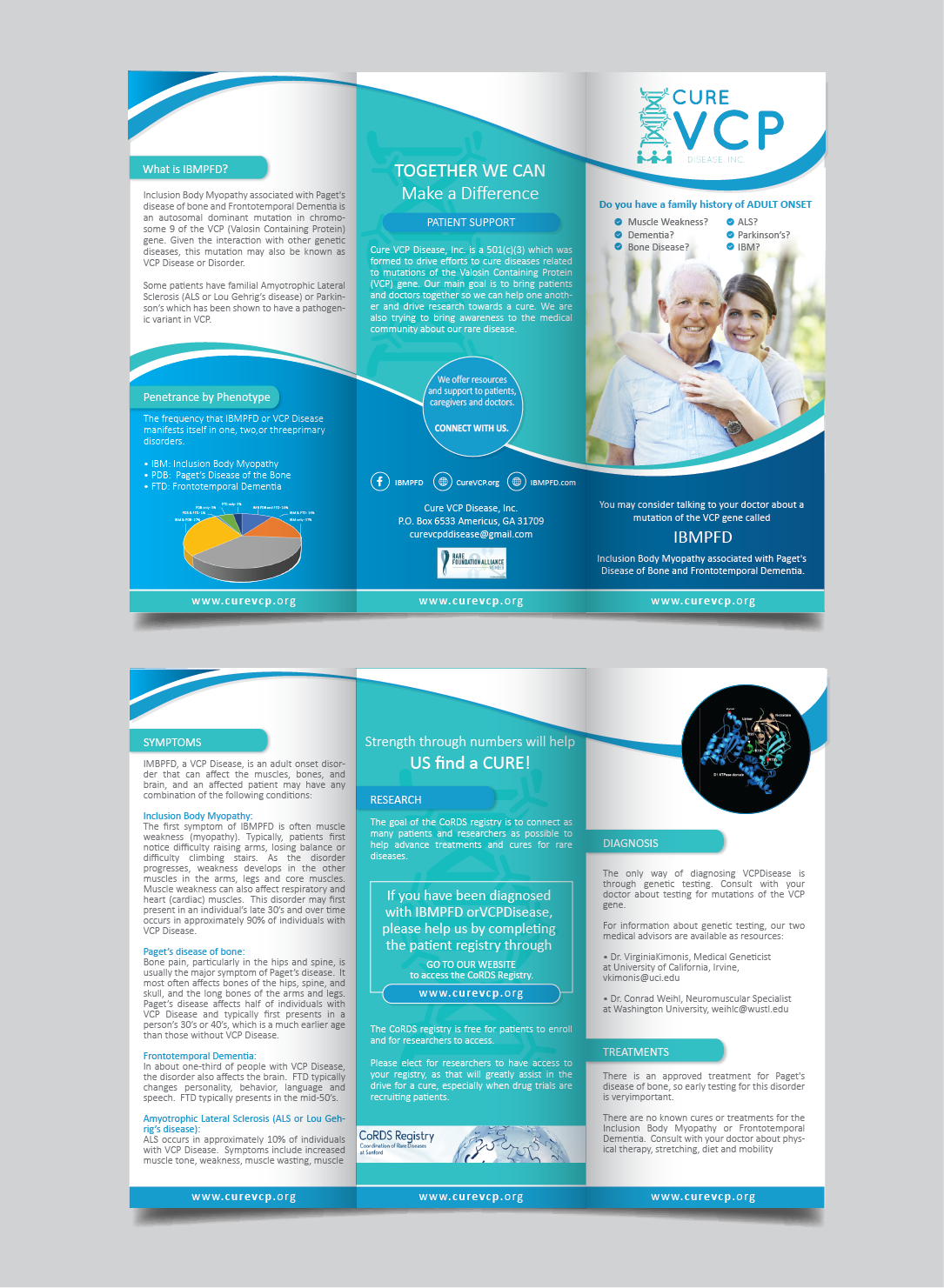 Flyer Design by alex989 for Cure VCP Disease, Inc. | Design #18938195