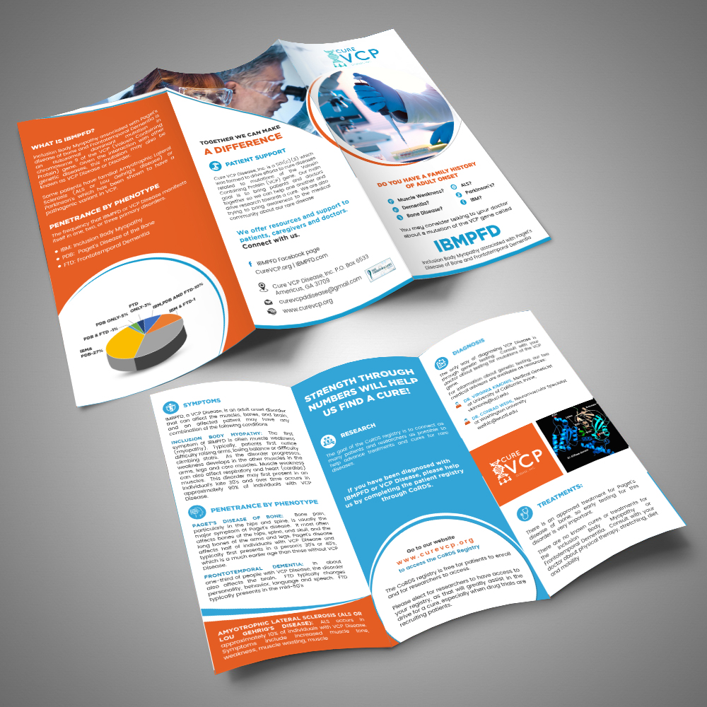 Design de Flyer par debdesign pour Cure VCP Disease, Inc. | Design #18938325
