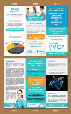 Diseño de Flyer por Shiya@India para Cure VCP Disease, Inc. | Diseño: #18939361