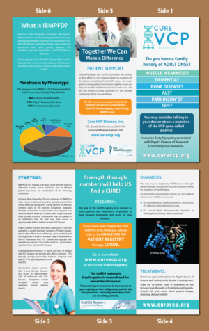 Diseño de Flyer por Shiya@India para Cure VCP Disease, Inc. | Diseño: #18939461