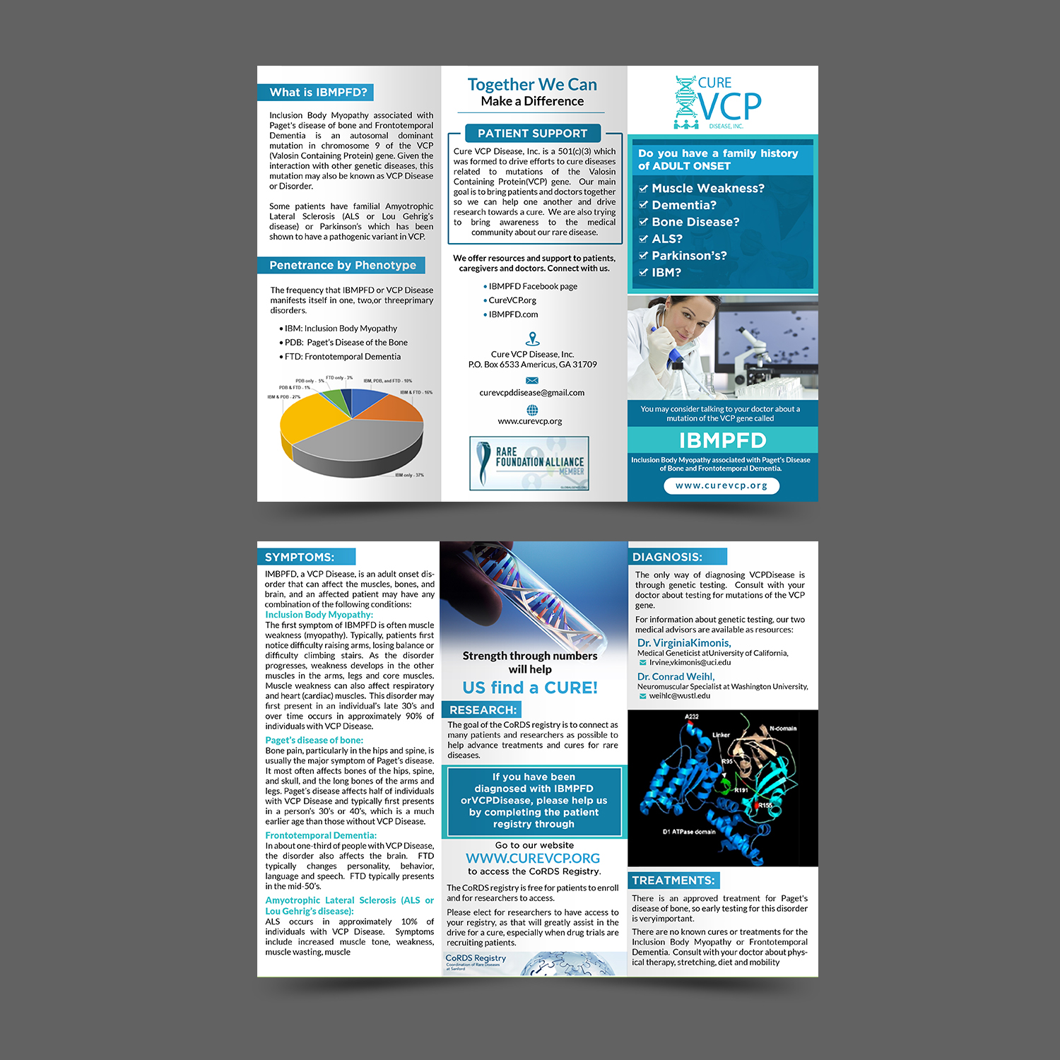 Flyer-Design von Schöpfer für Cure VCP Disease, Inc. | Design #18941441