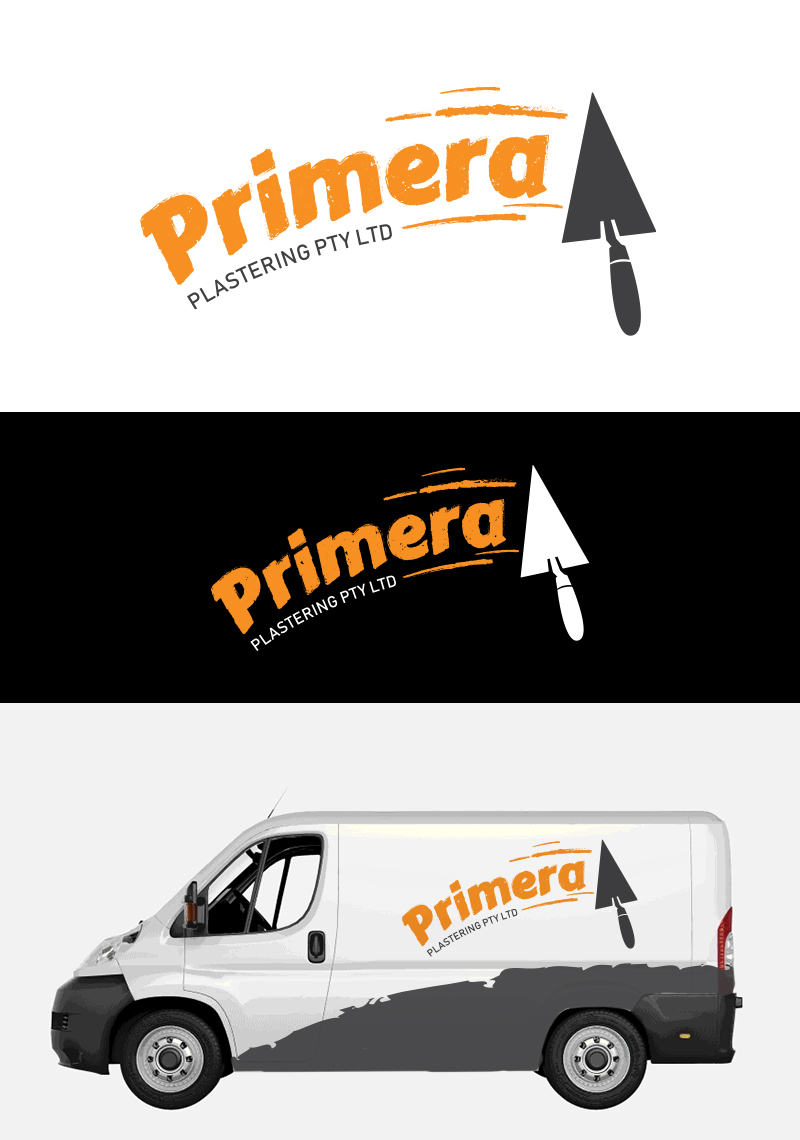 Logo Design by Cristina Boboc for Primera Plastering Pty Ltd | Design #18947333