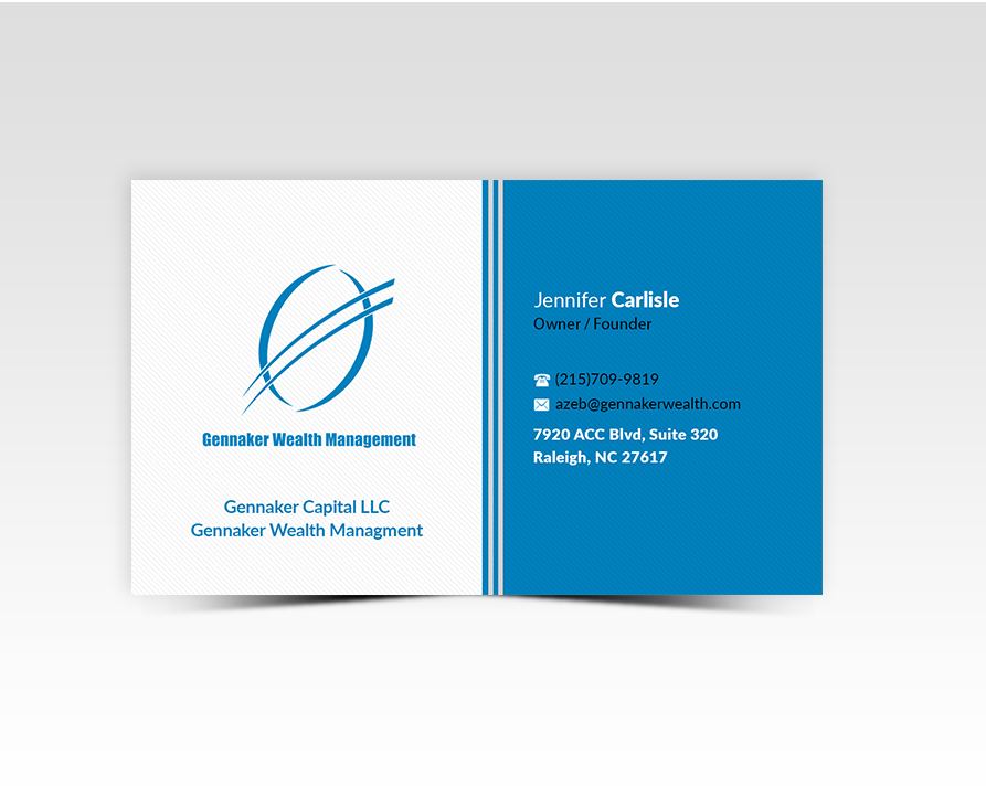 Business Card Design by Pointless Pixels India for Gennaker Capital LLC | Design #18940419