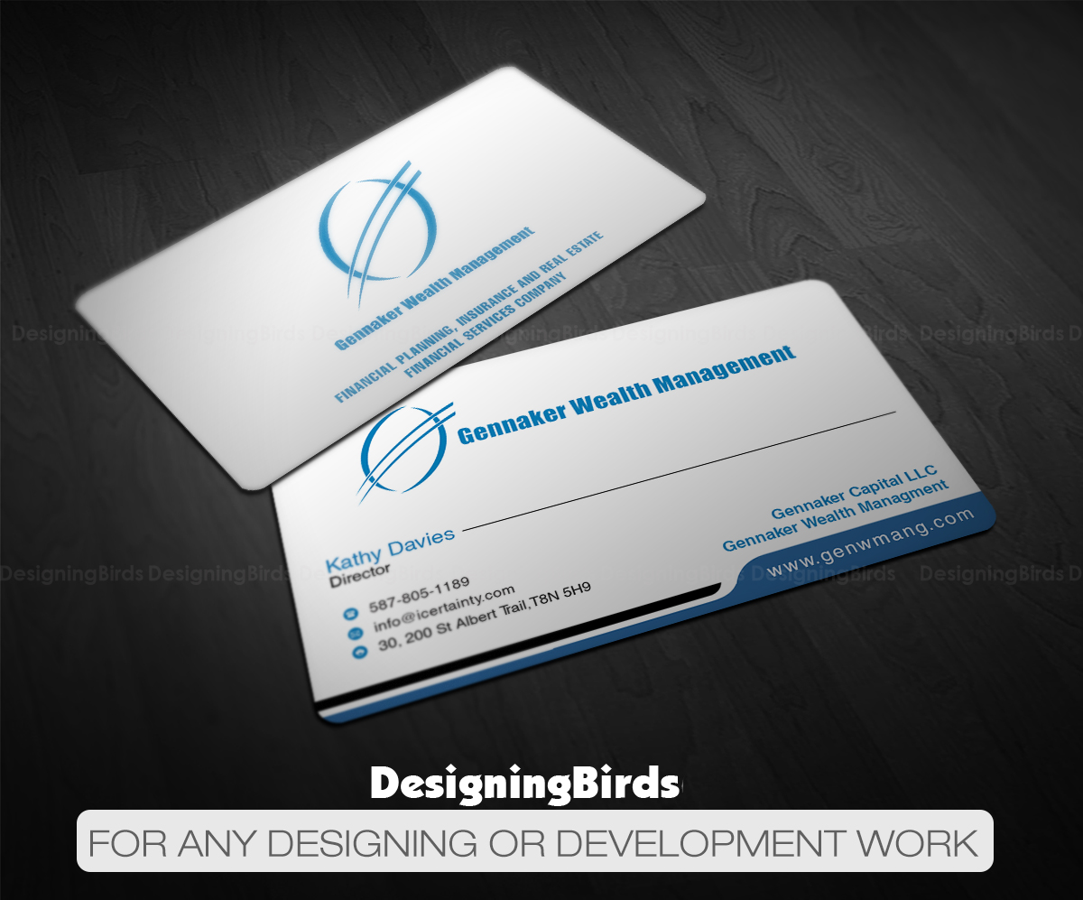 Business Card Design by Designing Birds for Gennaker Capital LLC | Design #18942465