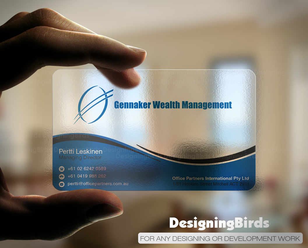 Business Card Design by Designing Birds for Gennaker Capital LLC | Design #18944766