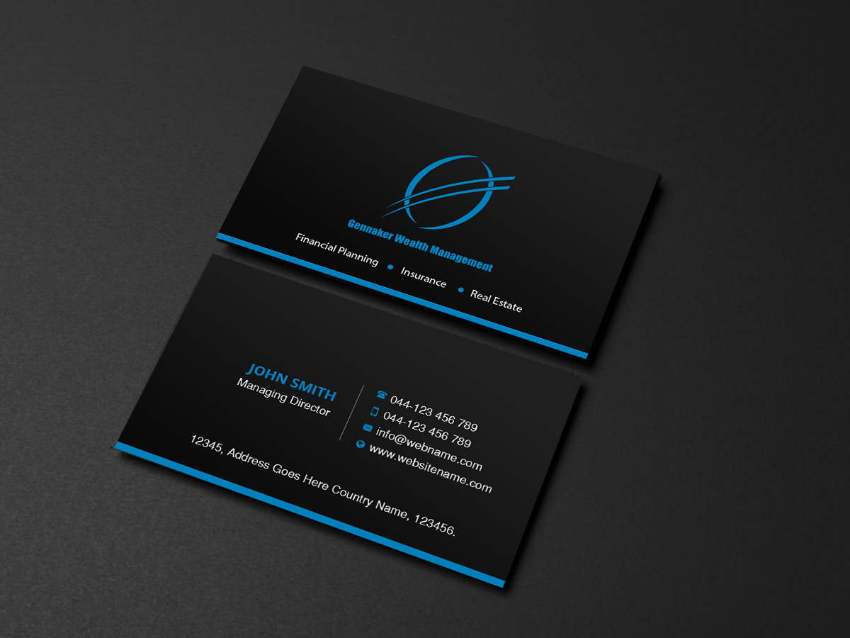 Business Card Design by Creations Box 2015 for Gennaker Capital LLC | Design #18940777