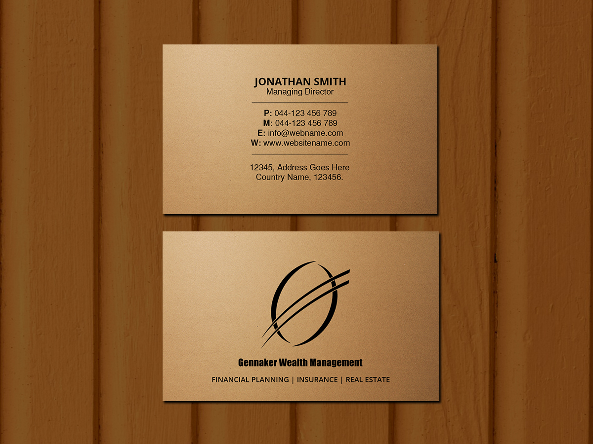 Business Card Design by Creations Box 2015 for Gennaker Capital LLC | Design #18940799