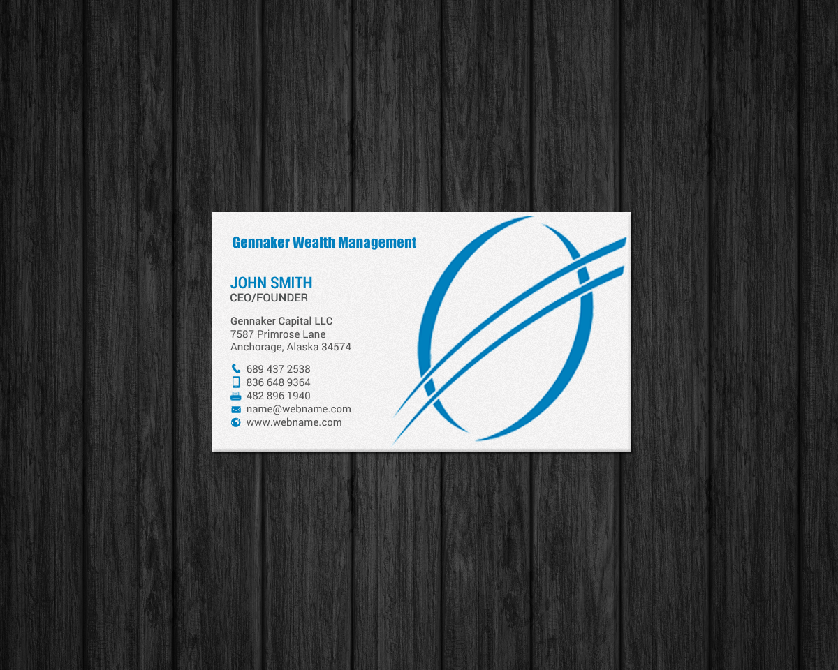 Business Card Design by chandrayaan.creative for Gennaker Capital LLC | Design #18937953