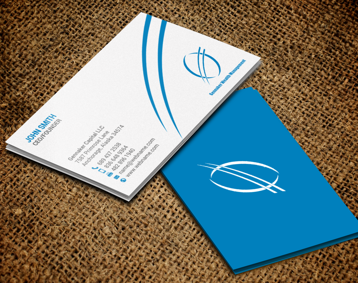 Business Card Design by chandrayaan.creative for Gennaker Capital LLC | Design #18937954